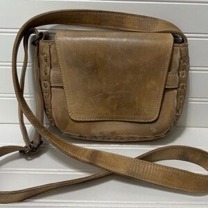 Bed Stu Tan Leather Crossbody Bag